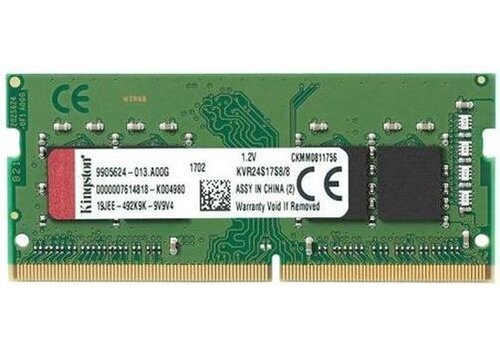 Kingston 8GB DDR4 Laptopgeheugen – 2400 MHz SODIMM | KVR24S17S8/8 