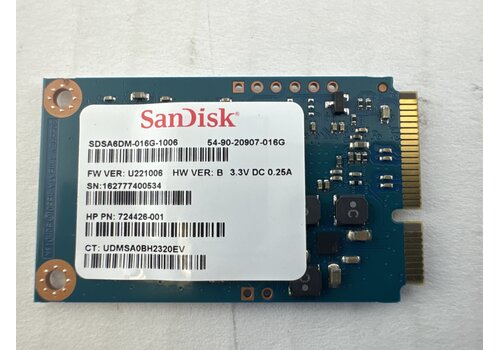 SanDisk 16GB SSD mSATA Half Size | SDSA6DM-016G-1006 