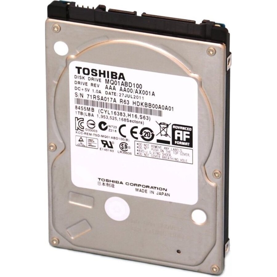 Toshiba 750GB 2.5" interne harde schijf – SATA (3Gb/s/6Gb/s), 5400 RPM (7200 RPM variant mogelijk)-1