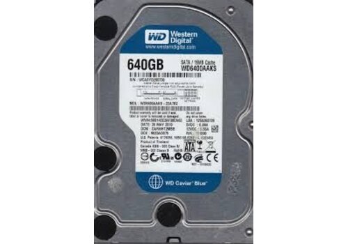 Western Digital 640GB 2.5" interne harde schijf – SATA (3Gb/s/6Gb/s), 5400 RPM (7200 RPM variant mogelijk) 
