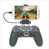 thumb-Zazitec Controller Houder Clip voor PlayStation 4 en smartphone – PS4 DualShock 4 controller met telefoonhouder (inclusief micro-USB kabel)-1