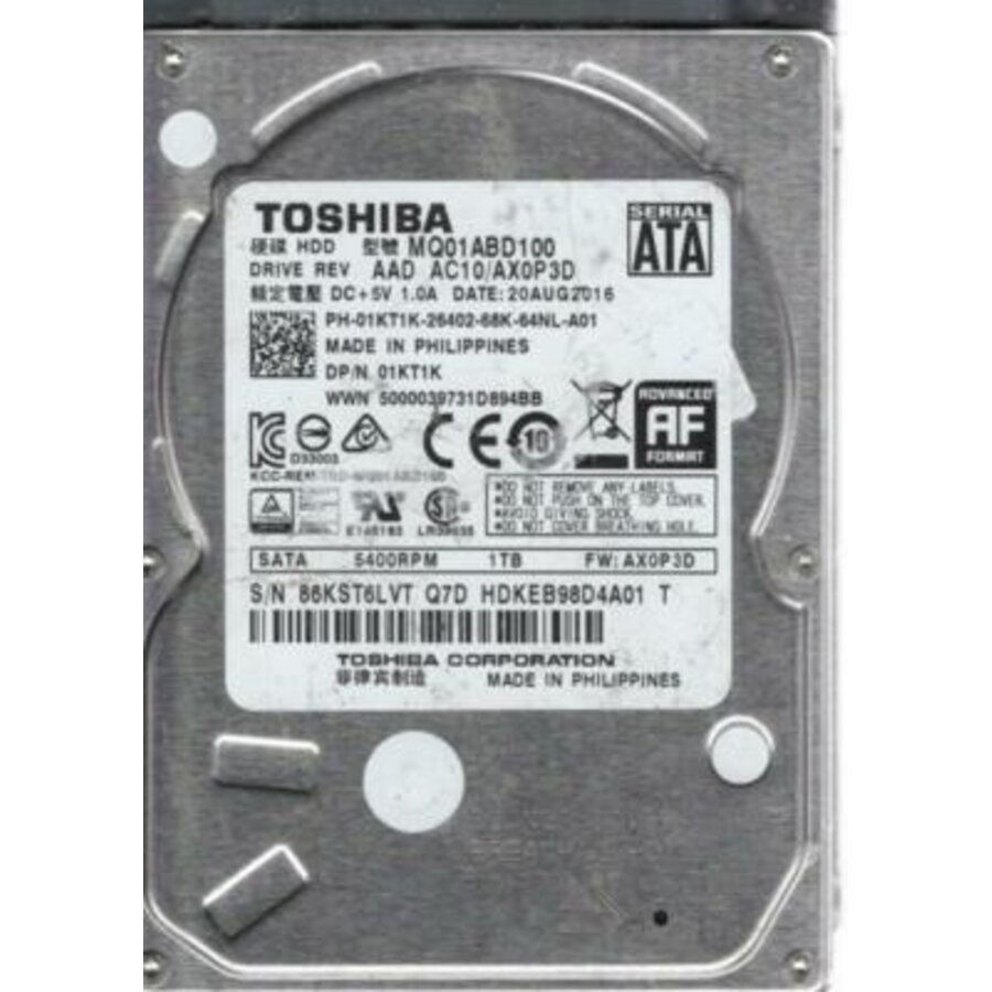 Toshiba 1TB 2.5" Interne Harde Schijf – MQ01ABD100 | 5400RPM Laptop & Notebook HDD-1