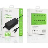 thumb-Rixus 90W Universele Laptop Adapter – 12 Connectors | Geschikt voor HP, Dell, Lenovo, Asus, Acer en meer-1