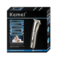thumb-Kemei KM-418 Professionele Draadloze Tondeuse & Trimmer – Compact en Oplaadbaar | Voor Haarlijnen en Baard-1