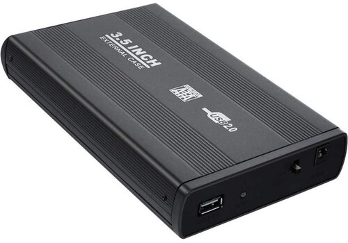 Universele 3.5 inch Externe Harde Schijf Behuizing – SATA naar USB 2.0 | Voor HDD & SSD 