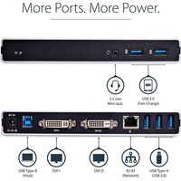 thumb-StarTech.com USB 3.0 Universeel Laptop Docking Station – Dual DVI Video – 5x USB 3.0 Poorten | USB3SDOCKDD-5