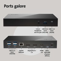 thumb-Kensington Universal USB-C Scalable Video Docking Station – 60W Power Delivery – Triple Video Support |-3