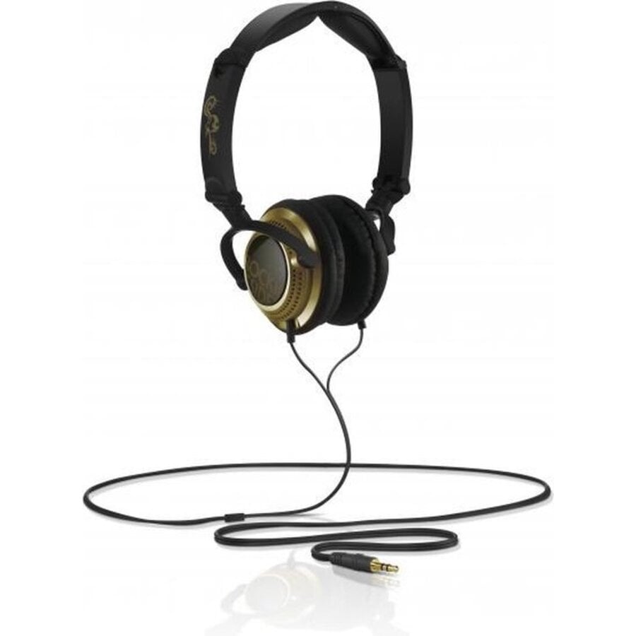 Rocking Residence WOOH! Tribal On-Ear Koptelefoon – Goud & Zwart | Urban Series – 40mm Drivers-1
