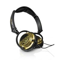 thumb-Rocking Residence WOOH! Tribal On-Ear Koptelefoon – Goud & Zwart | Urban Series – 40mm Drivers-2
