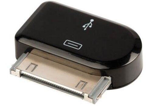 Valueline 30-pins Apple Dock (Male) naar Micro-USB (Female) Adapter | Voor iPhone 4/4S, iPad 1/2/3 & iPod – Wit 