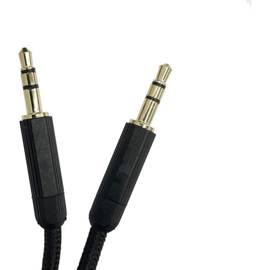 AUX Kabel 1 Meter – 3.5mm Stereo Jack naar Jack Audiokabel | Hoogwaardige Audioverbinding – Goudverguld-2