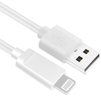 thumb-Zazitec® USB-A naar Lightning Kabel – 1 Meter – iPhone & iPad Oplaadkabel | Snelle Data-synchronisatie – Wit-1