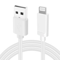 thumb-Zazitec® USB-A naar Lightning Kabel – 1 Meter – iPhone & iPad Oplaadkabel | Snelle Data-synchronisatie – Wit-2
