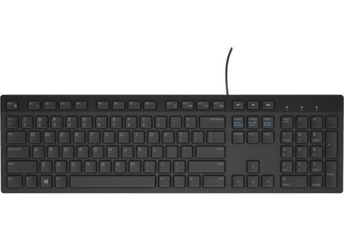 Dell KB216 Bedraad Multimedia Toetsenbord – US International (QWERTY) – Chiclet-stijl | Zwart 