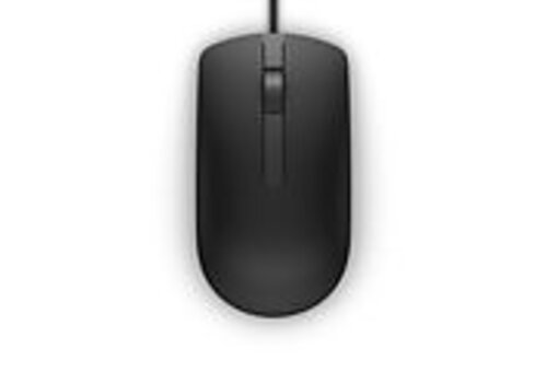 Dell MS116 Optische Muis – Bedraad (USB) – 1000 DPI | Zwart – Ergonomisch Design 