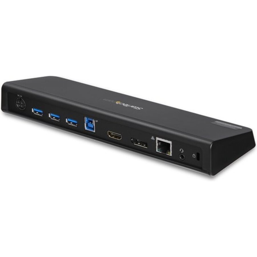 StarTech.com USB 3.0 Laptop Docking Station – 4K DisplayPort & HDMI – Gigabit Ethernet | USB3DOCKHDPC – Verticaal Design-1