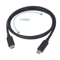 thumb-USB-C naar USB-C Kabel – 1 Meter | 60W Power Delivery Support – Snelle Oplaad- en Datakabel – Zwart-2