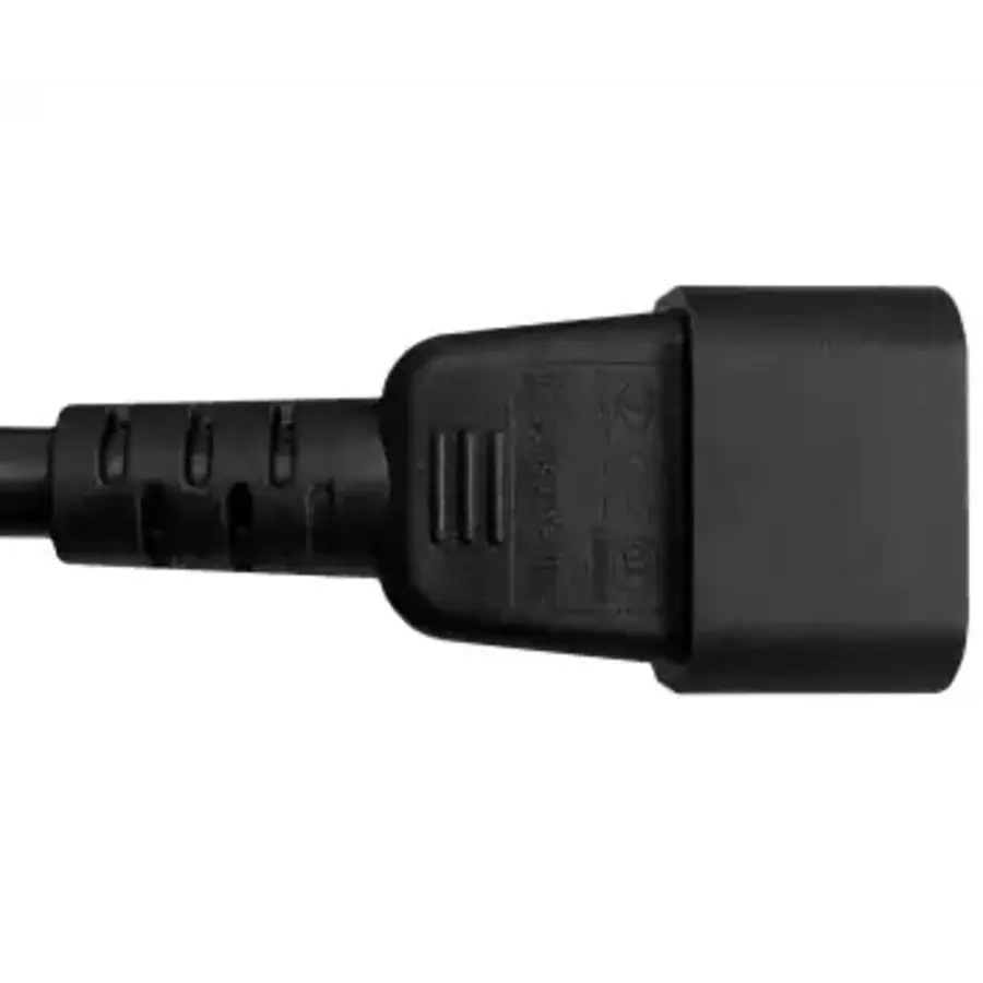 MAG-Kabel – DINIC Voedingsverlengstuk C13 naar C14 – 20cm | IEC Verlengkabel voor PC & Server – Zwart-2