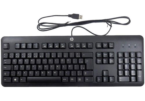 HP KU-1156 USB Multimedia Toetsenbord - Zwart/Grijs - Bedraad QWERTY 