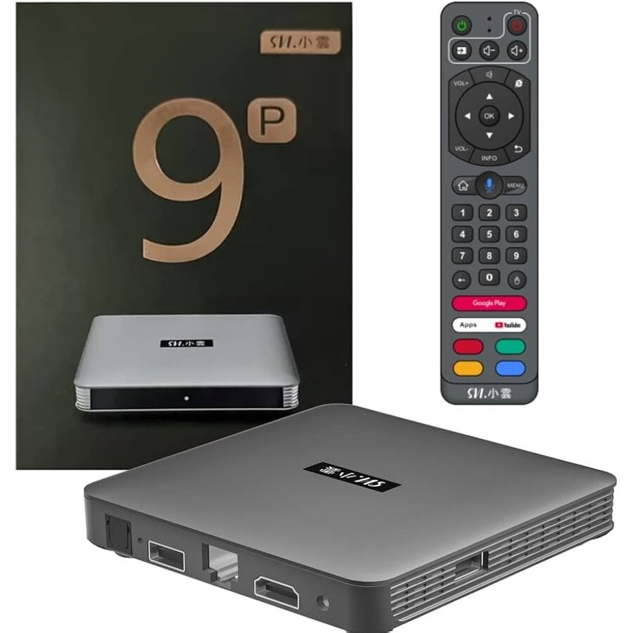 SVICLOUD 9P Smart TV Box - 8K Ultra HD - 4GB RAM + 64GB ROM - Android Media Player - AI Voice Control - Dual-Band WiFi 6-1