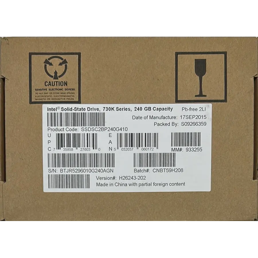 Intel SSD 730k Series SSDSC2BP240G410 – 240GB – 2.5" SATA – Snel, Stil & Betrouwbaar-4