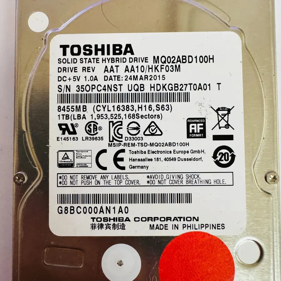 Toshiba MQ02ABD100H 1TB 2.5" SATA SSHD Board Replacement (PCB)-1