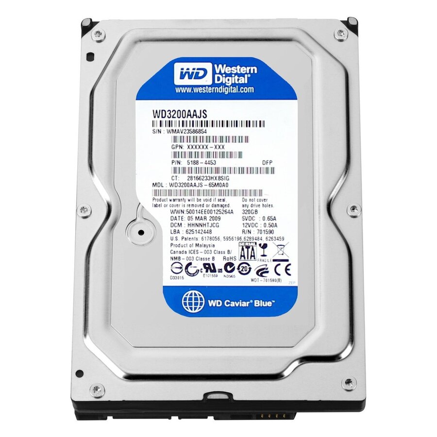 WD3200AAJS – 320GB – 3.5" SATA HDD – 25.4 mm – 7200 RPM – 8MB cache-1