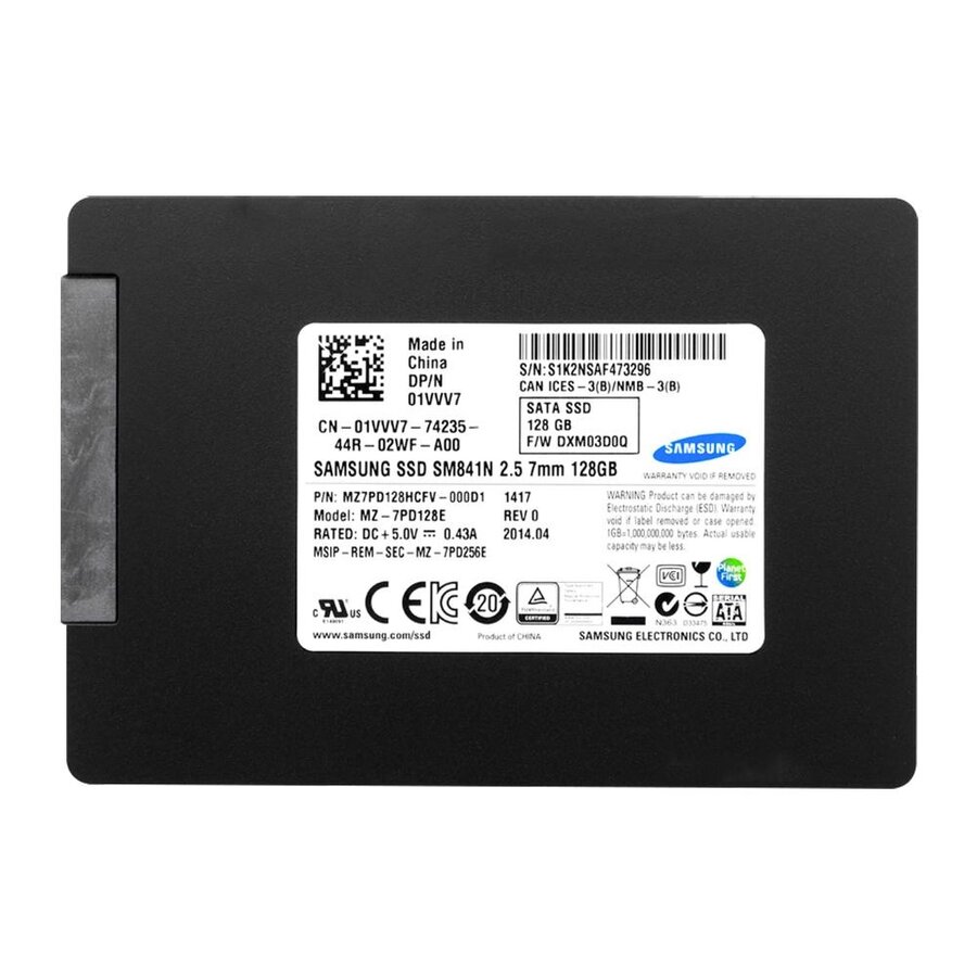Samsung MZ-7PD128E – 128GB – 2.5" SATA SSD – 7mm-1