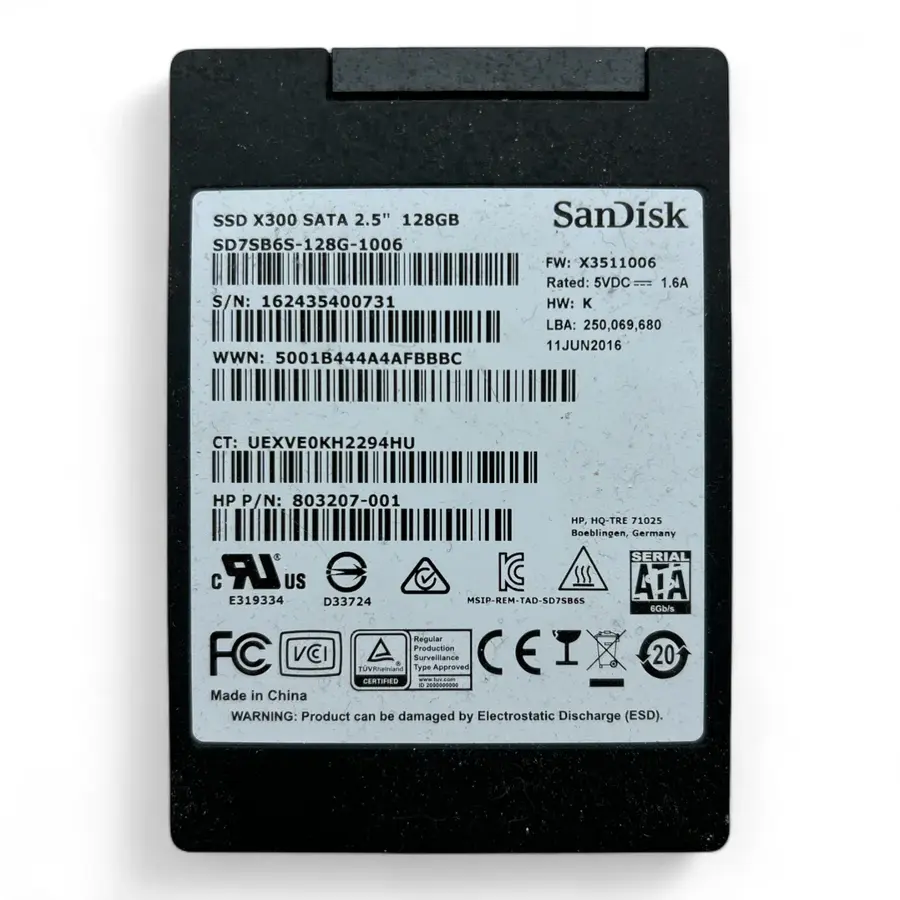SanDisk X300 – 128GB – 2.5" SATA SSD – 7mm-1