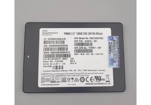 HP SM863 – 120GB – 2.5" SATA SSD – 7mm 