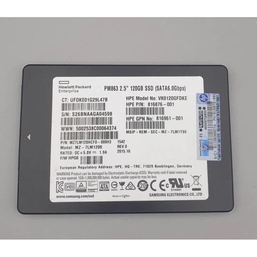 HP SM863 – 120GB – 2.5" SATA SSD – 7mm-1