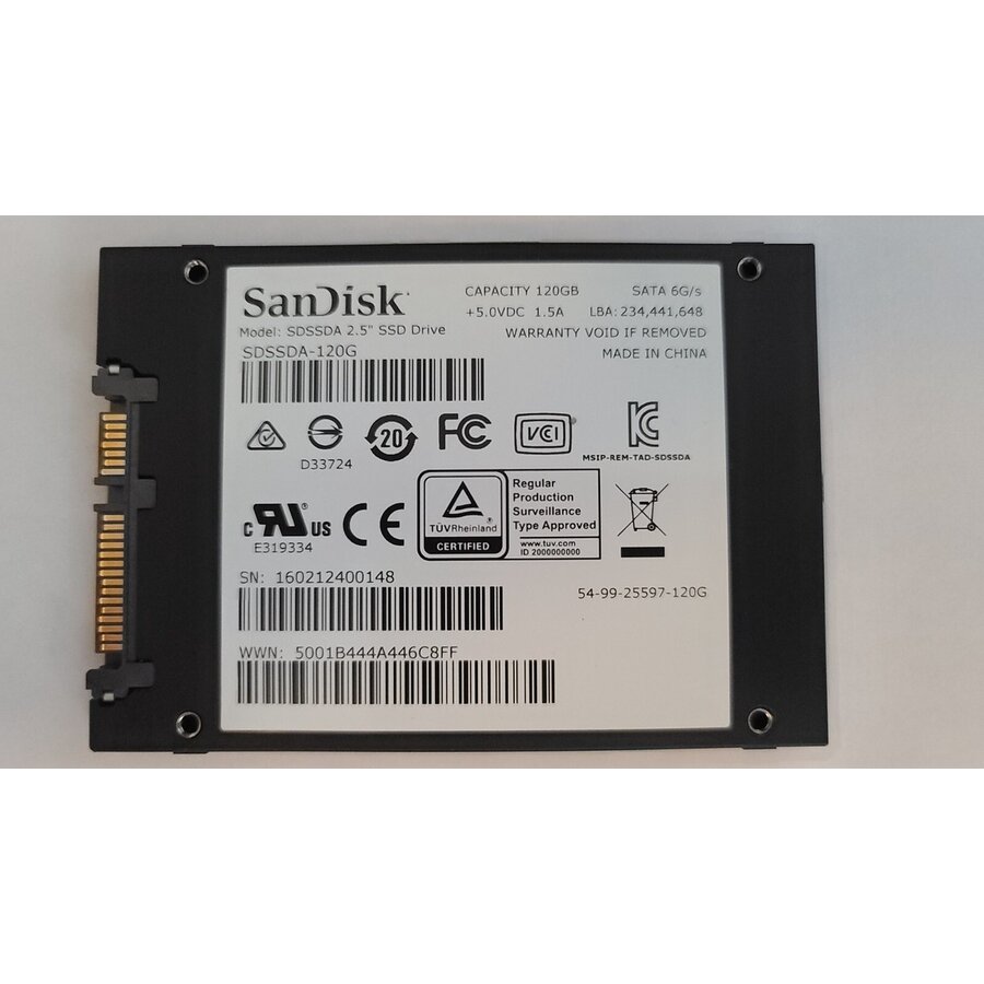 SanDisk SDSSDA-120G – 120GB – 2.5" SATA SSD – 7mm-2