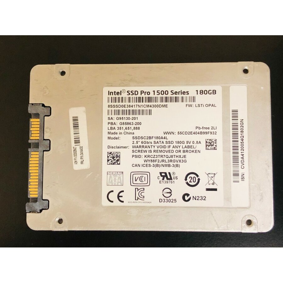 Intel SSD Pro 1500 Series – 180GB – 2.5" SATA SSD – 7mm-1