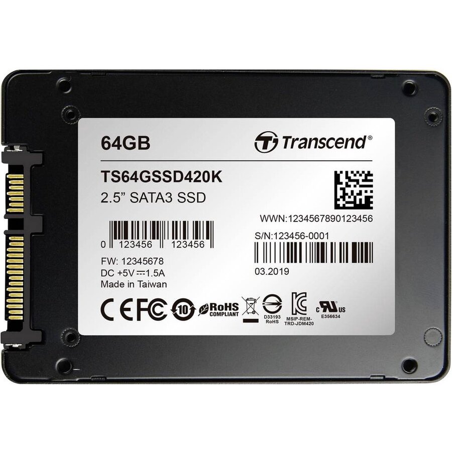 Transcend SSD420K – 64GB – 2.5" SATA SSD – 7mm-2