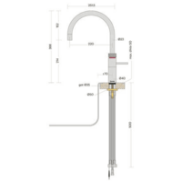 thumb-Quooker Fusion Round Black – 3-in-1 Boiling Water Tap-2