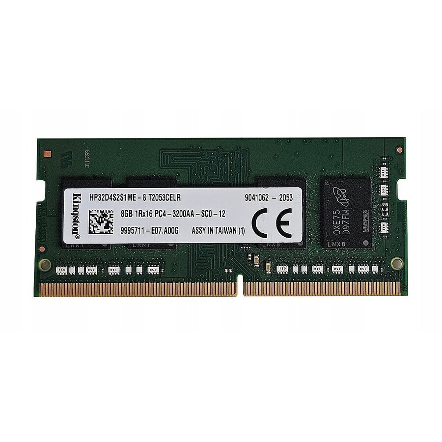 Kingston 8GB DDR4 SODIMM – 260-pin – 1.2V – DDR4-3200 (PC4-25600) 2Rx4 hp32d4s2s1me - 8-1