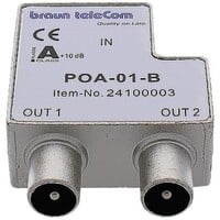 thumb-Braun Telecom POA 01-B Tweevoudige TV-opdrukverdeler (Enddop)-1