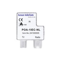 thumb-Braun Telecom POA-1B IEC-NL Enkeldop Einddoos met Verlengkabel (1-gang)-1