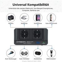 thumb-Zazitec 200W Auto-inverter met LCD – 12V DC ingang naar 230V AC – 2x AC stopcontacten + 4 USB-poorten-3