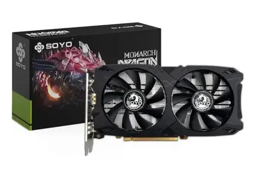 SOYO RX5500 XT – 8GB GDDR5 – PCIe 4.0 x16 – 1x DisplayPort 1.4, 1x HDMI 2.0 – Zwart 