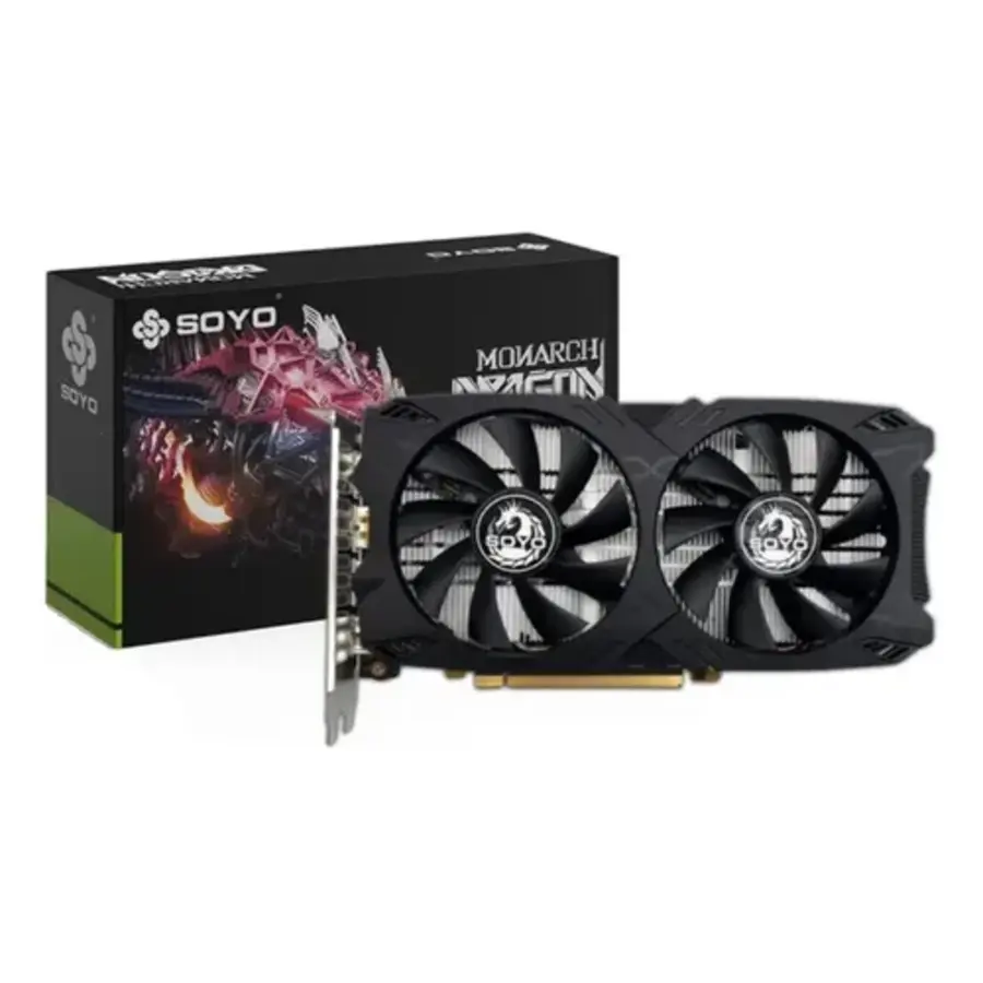 SOYO RX5500 XT – 8GB GDDR5 – PCIe 4.0 x16 – 1x DisplayPort 1.4, 1x HDMI 2.0 – Zwart-1