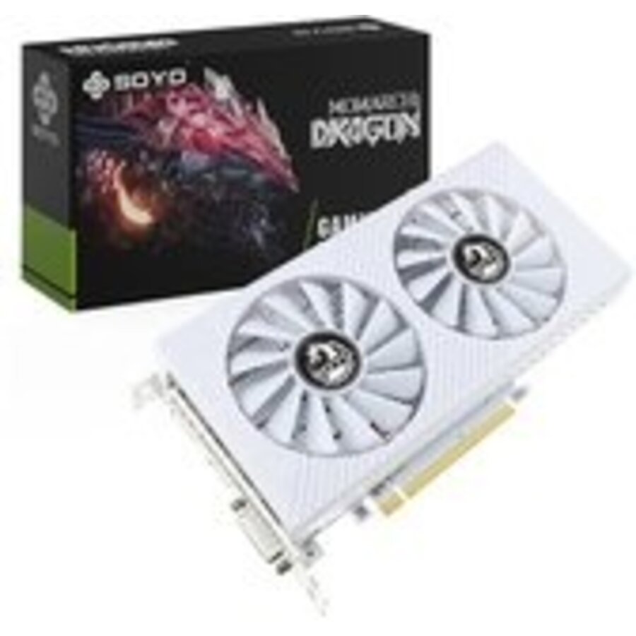 SOYO GeForce RTX 2060 Super Videokaart - 8GB GDDR6 - 1X DisplayPort 1.4 - 1X HDMI 2.0b - 1X DVI - PCIe 3.0 x16 - 256bit - VR-Ready - Wit-2