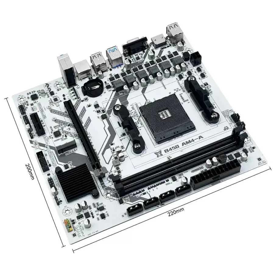 Machinist B450 AM4-A Motherboard – Micro-ATX-4