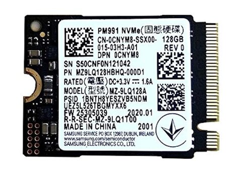 Samsung PM991 NVMe SSD 128GB M.2 PCIe Gen3 x4 – KR-0CNYM8-SSK00-9AF-023P-A00 OEM Solid State Drive 