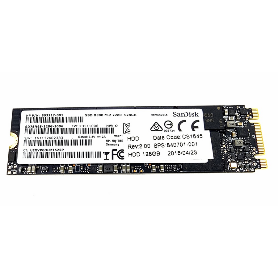 SanDisk X300 SSD 128GB M.2 2280 SATA III 6Gb/s – SD7SN6S-128G-1006 Solid State Drive-1