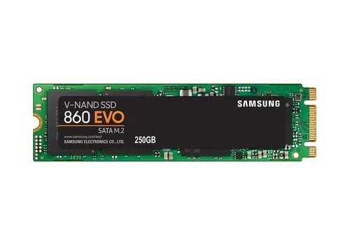 Samsung 860 EVO SSD 250GB M.2 2280 SATA III 6Gb/s – MZ-N6E250 Solid State Drive 