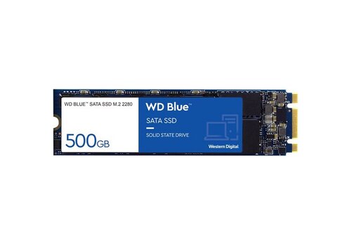 Western Digital WD Blue 3D NAND SSD 500GB M.2 2280 SATA III 6Gb/s – WDS500G2B0B 