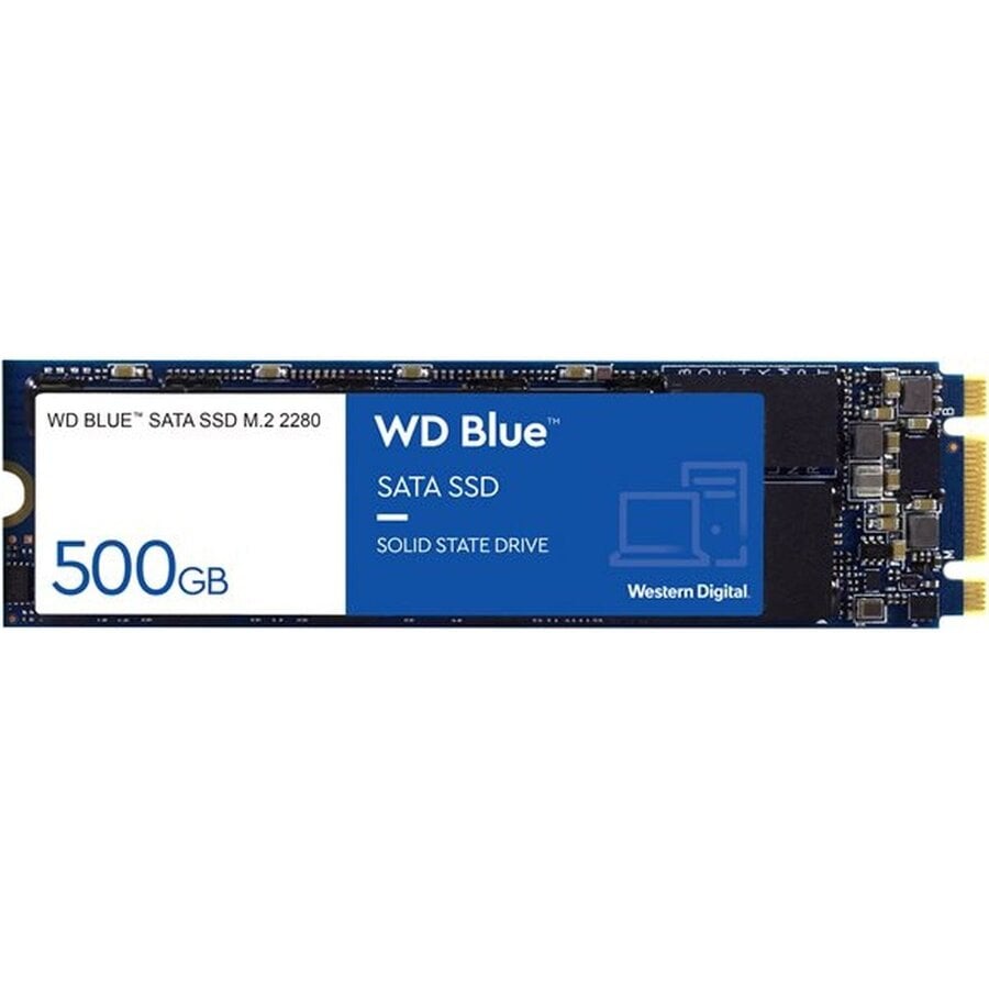 Western Digital WD Blue 3D NAND SSD 500GB M.2 2280 SATA III 6Gb/s – WDS500G2B0B-1