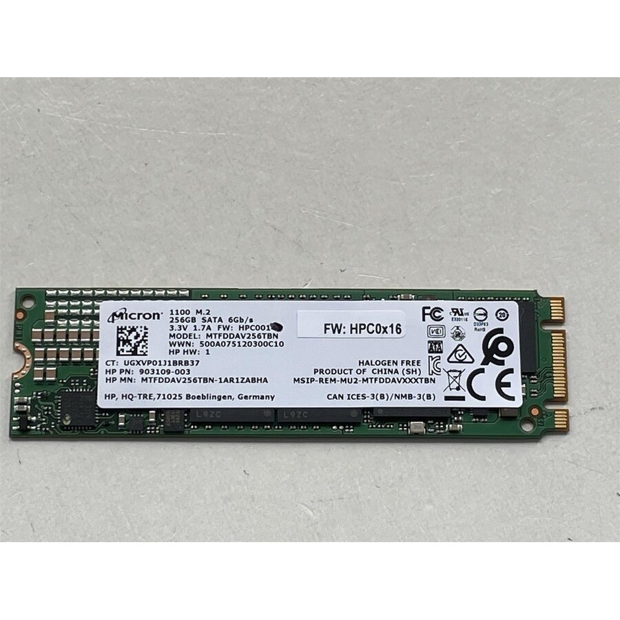 Micron 1100 Series 256GB M.2 2280 SATA III – MTFDDAV256TBN-1