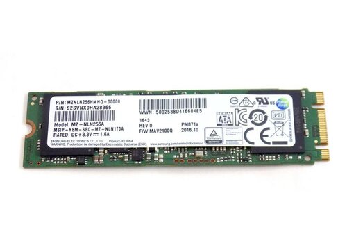 Samsung PM871 256GB M.2 2280 SATA III – MZ-NLN256A 
